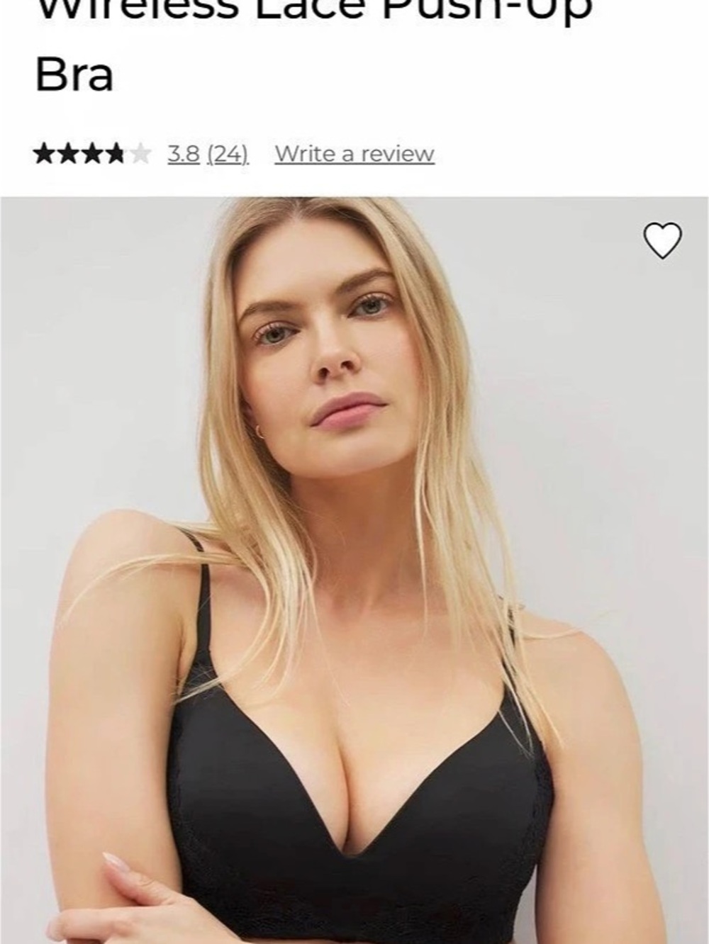 Soma Wireless Lace Push-Up Bra